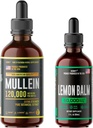 HERBIFY Bundle - Mullein Leaf Extract &amp; Lemon Balm - Respiratory Support &amp; Brain Support