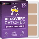Patches de recuperación 60 Pack - Wake Up Refreshed &amp; Energized with Our 100% Natural Ingredients Patch for Party - Skin-Friendly & Waterproof - Apply Before Drinking - Enhanced Morning Formula