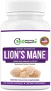 Los leones de impacto de la naturaleza Mane Mushroom Suplemento cápsulas (150 cápsulas) para el suplemento de apoyo a la salud cerebral, Suplemento orgánico con Beta-Glucans " Hypromellose for Cognitive System