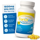 Omega 3 Fish Oil 60Count 1600 mg Made in Norway - High Potency Fish Oil Omega 3 Suplementos Triglyceride Form with EPA and DHA Supplements for Women and Men No Fishy After Taste Natural Lemon Flavor