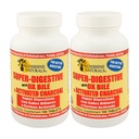 Sunshine Naturals Super Suplemento Digestivo. Ox Bile " Activated Charcoal for Digestive Support, Bloating Relief, Gut Cleanse, Nutrient Absorption, and General Wellness. 100 Tabletas. Paquete de 2