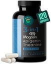 Magnesium Theanine L-Threonate Apigenin Supplement for Sleep Aid-3- in-1 Complex Supplement Support Relaxation- Melatonin-Free Magnesium- Zero Fillers- Gluten Free ' Non-GMO-120 Count Veggie Capsules