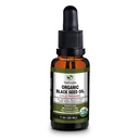 Aceite de semilla negro orgánico - USDA Certified Cold Presionado de vidrio botella más 1.5% Thymoquinone 3X fuerza turco negro Cumin Nigella Sativa non-GMO 100% puro aceite de color negro (1oz botella de vidrio)