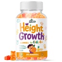 Crecimiento de altura Las vitaminas Suplemento Gummies - Crecimiento más alto para adolescentes Niños niñas - aumento de altura natural Maximizador multivitamina