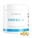 Kaged Omega 3 Fish Oil Suplemento, 3000mg Omega 3 Fatty Acid con EPA & DHA, Ultra-Pure, No Fish Burps, 60 pastillas