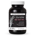 Rice de levadura RED Durable – Orgánica 1,600 mg Extra Fuerza + Fitooma CoQ10 – Apoya colesterol saludable, corazón, labios y circulación – Doctor Formulado, no GMO, Vegan, Hecho en EE.UU. (60 cápsulas).
