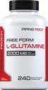 Piping Rock L Glutamine Powder Capsules Ø 2000 mg tención 240 Pills tención Suplemento para Mujeres &amp; Hombres Silencioso Formulario libre Amino Acid ANTE No GMO, Gluten Free