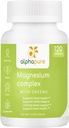Complejo de Magnesio con Verdes, Glicinato de Magnesio, Gluconato de Magnesio y Malato de Magnesio Proporciona 250 mg de Magnesio Elemental por Serving, Testado de Terceros. Más Cinco Verdes Ricos en Magnesio