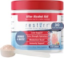 reiniciar después de la recuperación de alcohol: apoya la salud del hígado, aumenta el metabolismo y apoya el sistema inmunológico con DHM, Milk Thistle, B-Complex, Hydration. 30 dosis