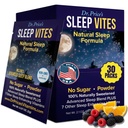Dr. Price's Vitamins Natural Sleep Aid - Suplemento de sueño - Melatonina para dormir - 30 Packets - Sleep Aids Adultos, Tryptophan, Calming Magnesium Powder, Non Drowsy Sleep Support
