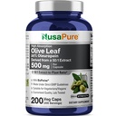 NusaPure hoja de oliva 20% Oleuropea 50:1 Extracto, 500 mg Equivalente a 25.000 mg 200 tazas Apto para vegetarianos y veganos, No GMO