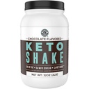 Keto Meal Replacement Shakes, Chocolate, 2lbs, Low Carb Keto Protein Shake Mix, MCT Powder, Grass Fed Hidrolyzed Collagen Peptides, Keto Breakfast Shake, 20g Fat, 14g Protein, 1 Net Carb, Zero Sugar