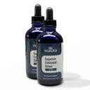 Superior Colloidal Silver, Waiora, Suplemento Mineral Líquido, 40 PPM, para Immune Support, Blue Glass Bottle with Dropper (2 bott/44 serv.)
