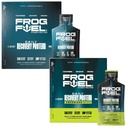 Frog Fuel Power Regular &amp; Power Energized Full Protein Shot Bundle, 15g Protein Nano-Hydrolyzed Grass Fed Collagen, Post Workout, Fat & Sugar Free, 22 Amino Acids, Berry, 1 oz Packets, 48 Pack Pack