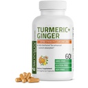 Bronson Turmeric + Ginger Extra Strength Joint Health & Digestion Support with BioPerine, Non-GMO, 60 cápsulas vegetarianas
