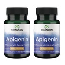 Swanson Apigenin-Bioflavonoid Suplemento Natural Prostat Support-Metabolism &amp; Nerve Health Support-Can Support Sleep & Relaxation 90 Caps, 50mg Cada 2 Pack