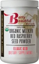 Berry Hermoso Meeker orgánico Rojo Raspberry Seed Powder (Hágico ácido, fibra) - 1 lb (454g) - Cold-Presed from US-Grown Raspberries