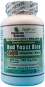 Levadura roja orgánica w CoEnzyme Q10 y piperina 600 mg Absorción alta 100 tazas 1200 mg por servicio