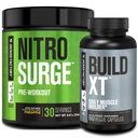 Jacked Factory Nitrosurge Pre-Workout en Pineapple &amp; Build XT Muscle Building Bundle for Men &amp; Women