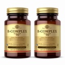 Solgar B-Complex “50” - 100 cápsulas vegetales, Pack of 2 - Energy Metabolism & Nervous System Support - Non-GMO, Vegan, Gluten Free - 200 Total Servings