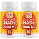 2000 MG NAD Supplement, Liposomal NAD+ with High Absorption, More Efficient Than Nicotinamide Riboside, Pure &amp; Plus Boosting Supplement, Aging Defense, Metabolism & Cellular, 120 softgels