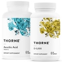 THORNE - Immune & Wellness Support Bundle - Ácido asórbico & vitamina D-5000 - Función antioxidante &amp; inmunológico - 60 prestaciones