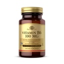 Solgar Vitamina B6 100 mg - 100 cápsulas vegetales - No GMO, Vegan, Gluten Free, Dairy Free, Kosher, Halal - 100 piezas