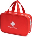 Paquete de primeros auxilios compacto bolsa de emergencia Trauma Medical Pouch Travel Medicine Organizer Bag for Home, Camping, Traveling, Car (Red)