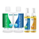 Beam Minerals Micro-Boost Humic Mineral Blend " Electrolyze Liquid and Insta-Lytes Natural Liquid Electrolytes 2oz y Happy-Lytes Fluvic Electrolyte Espray 2oz