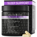 La noche antes de 10 en 1 medianoche Maximizer Sleep Aid, Stress Relief, Cognition, Relax, Recovery, Focus, Magnesium Glycinate, L-Theanine &amp; More, (120 cápsulas – 2 meses de suministro)