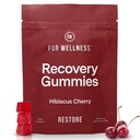 Para la recuperación de bienestar Gummies Restaurar Silenciosos Tart Cherry Suplementos de energía con electrolitos para la calma muscular, rendimiento post-operatorio " recuperación ¦ Vegan, No-GMO, 30 Conde