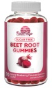 Gummies de remolacha de óxido nítrico de azúcar - Booster de óxido nítrico, Energía, Flujo de sangre y Circulación - 90 bolas de remolachado Gummy Chews.