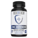Zhou Zinc Defender - Zinc Supplements for Men &amp; Women, 30mg Por Serving for Immune Health and Mineral Support, Pure Vegan Formula - 60 Capsules