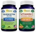 aSquared Nutrition Bundle for Quercetin 500mg &amp; Vitamina C Liposomal Complex 1500mg - Immune Support