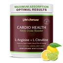 La fortuna L Arginine L Citrulline Suplemento Polvo - Alta potencia Suplemento de óxido nítrico Booster con sabor natural de limón - Cardio Salud, Presión de sangre y soporte vascular - 258g