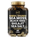 Maju Superfoods 18-in-1 Sea Moss, Black Seed, Shilajit, Sea Salt + D3 &amp; K2, Concentrated Extracts, Trace Multi Mineral Capsules, for Men &amp; Women Mineral Electrolytes Suplementos