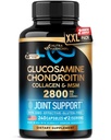 Glucosamine Chondroitin MSM Collagen ← Soporte Conjunto Suplemento 2800 mg Silencio Hecho en EE.UU. Silencio FSA Aprobado Artículos de producto Silencio Flexibilidad Vitaminas Nutricionales Silencio para Hombres &amp; Mujeres, 240 cápsulas