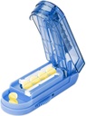 Pill Cutter Splitter para pequeñas y pequeñas píldoras, separador de mesa ajustable Corta de forma precisa Múltiples píldoras a la vez. (Klein Blue)
