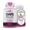 Pure Cape Aloe Herbal Laxative for Constipation Relief - Healthy Bowel Movement - Natural Colon Cleanse &amp; Detox Dietary Supplement - Specially Designed for Women by Ladyme - 90 Capsules