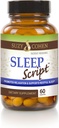 Suzy Cohen Sleep Script with Melatonin - Botanical Sleep and Relaxation Formula for Adults for Mood, Stress and Sleep, Contiene 5-HTP, L-theanine, Passionflower, Lemon Balm y GABA 60 Capsules.
