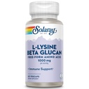 SOLARAY L-Lysine with Beta Glucan 1000mg Capsules - L Lysine Supplement 1000 mg for Women & Men, Free Form Amino Acid, Immune Support for Adults - 60 Ct Veg Caps