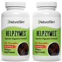 NaturalSlim Helpzymes, Complejo Enzyme para Adultos con Bromelain, Ox Bile, Pancreatin &amp; Betaine HCL,100 cápsulas, 2 Pack
