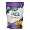 Manera de la naturaleza Sambucus Zinc Lozenges con Elderberry y Vitamina C, Honey Lemon Flavor, 24 Lozenges