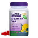 Natrol Kids Melatonin 1 mg, Suplemento dietético para el descanso, Melatonin Gummies para niños, 180 Raspberry-Flavored Gummies, hasta un suministro de 180 días