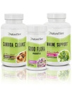 NaturalSlim Candida Cleanse Support Suplementos Bundle - Candiseptic Kit Anti Overgrowth, Gut & Colon Cleansing 242 Capsules Total - 28 días Programa de limpieza Formulado por Frank Suarez (1 Pack)