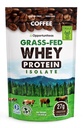 Opportuniteas Café Whey Protein Powder - Baja Carb & Keto Friendly - Grass Fed Whey Isolate + Café colombiano - 60 mg Caffeine for Energy - Pre o Post Workout Drink Mix, Latte, Shake &amp; Smoothie 1lb