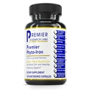 Laboratorios de Investigación Premier Phyto-Iron - Hierro con base vegetal para hombres " Mujeres para el apoyo a la sangre, Suplemento de hojas de curry, Suplementos de hierro, Hierro no hemo, 18 mg de hierro por ser - 120 cápsulas vegetarianas
