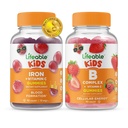 Hierro Lifeable &amp; Vitamina C Kids + B Complex Kids, Gummies Bundle - Great Tasting, Vitamin Supplement, Gluten Free, GMO Free, Chewable Gummy
