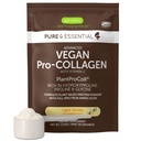 Igennus Advanced Vegan Vanilla Collagen Peptide Powder, mejorado con Glycine, Proline " Hydroxyproline " Cofactor Vitamin C, Non GMO, Vegetarian Plant Based Collagen Powder Booster, 35 Servings