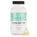 O-Mega-Zen3 +EPA Vegan Omega 3 Suplemento - Fish Oil Alternative - Premium Marine Algal Based Omega-3 DHA y EPA Fatty Acids - Carrageenan Free - 120 Softgels